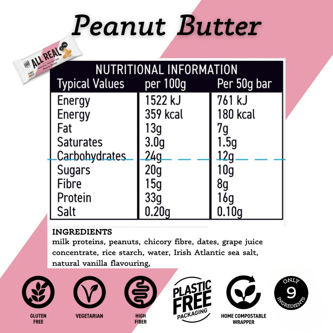 All Real Peanut Butter Natural Protein Bar 50g