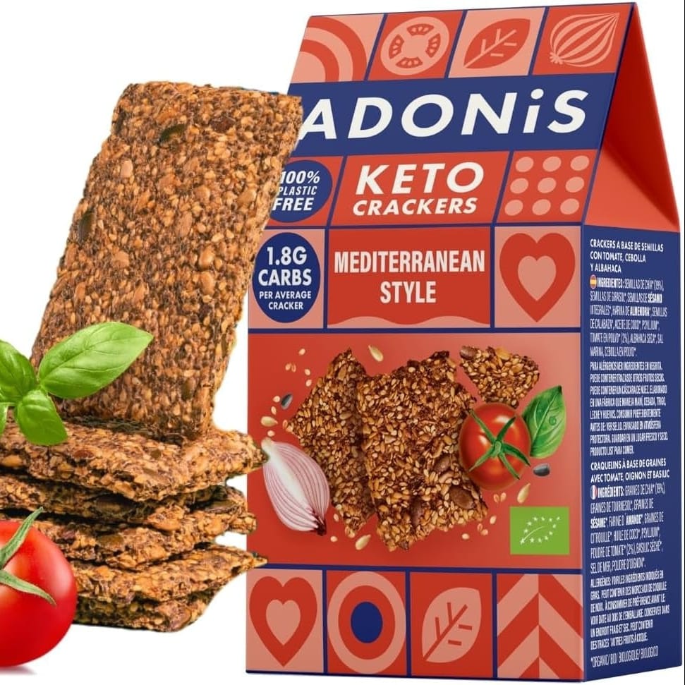 Adonis Mediterranean Style Keto Crackers 60g