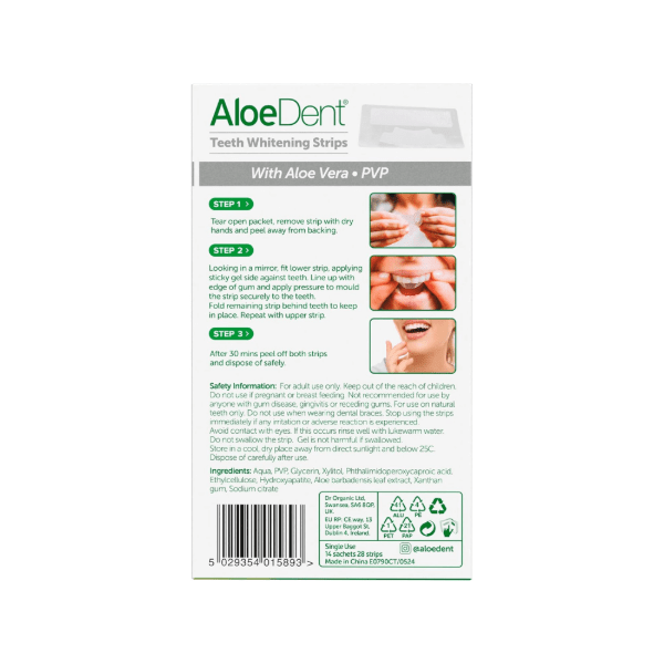 Aloe Dent Whitening Strips