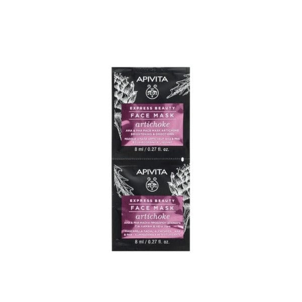 Apivita Artichoke AHA & PHA Face Mask For Brightening & Smoothing (2x8ml)