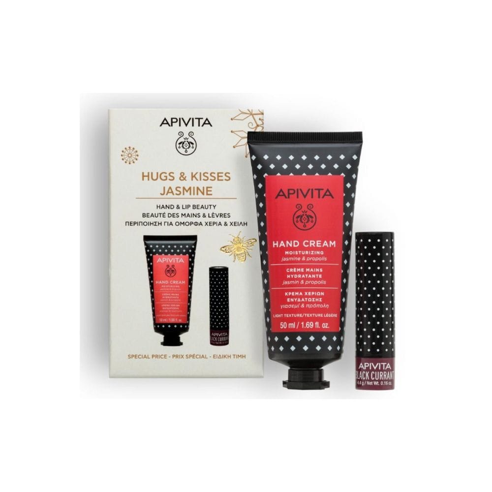 Apivita Hugs & Kisses Jasmine | Hand & Lip Gift