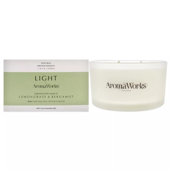 AromaWorks Lemongrass & Bergamot Candle