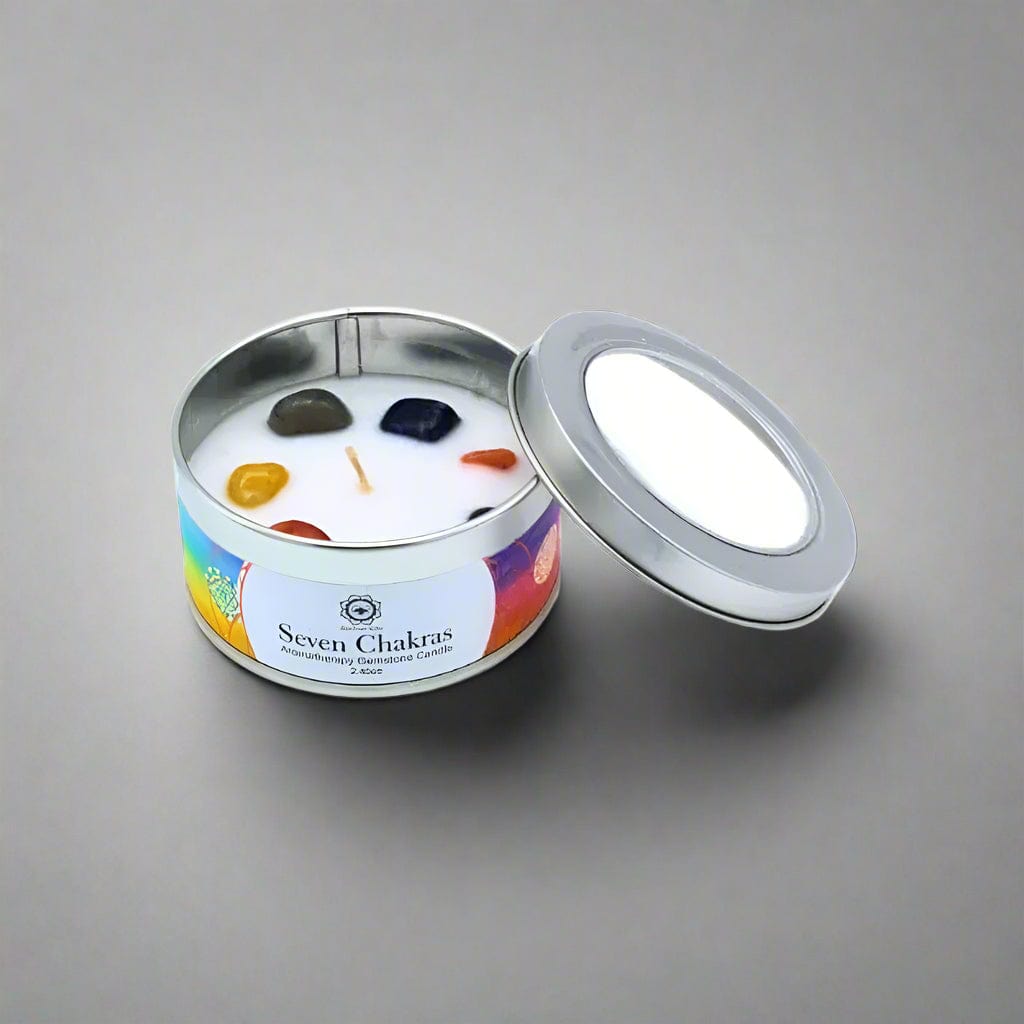 Aromatherapy Gem Stone Candle Seven Chakra Nag Champa