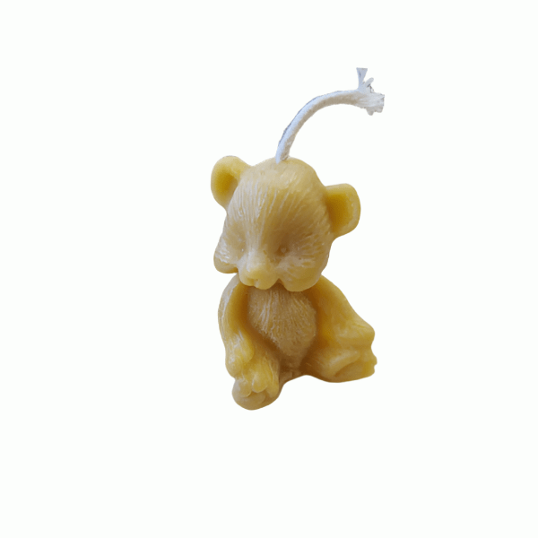 Bear Beeswax Candle