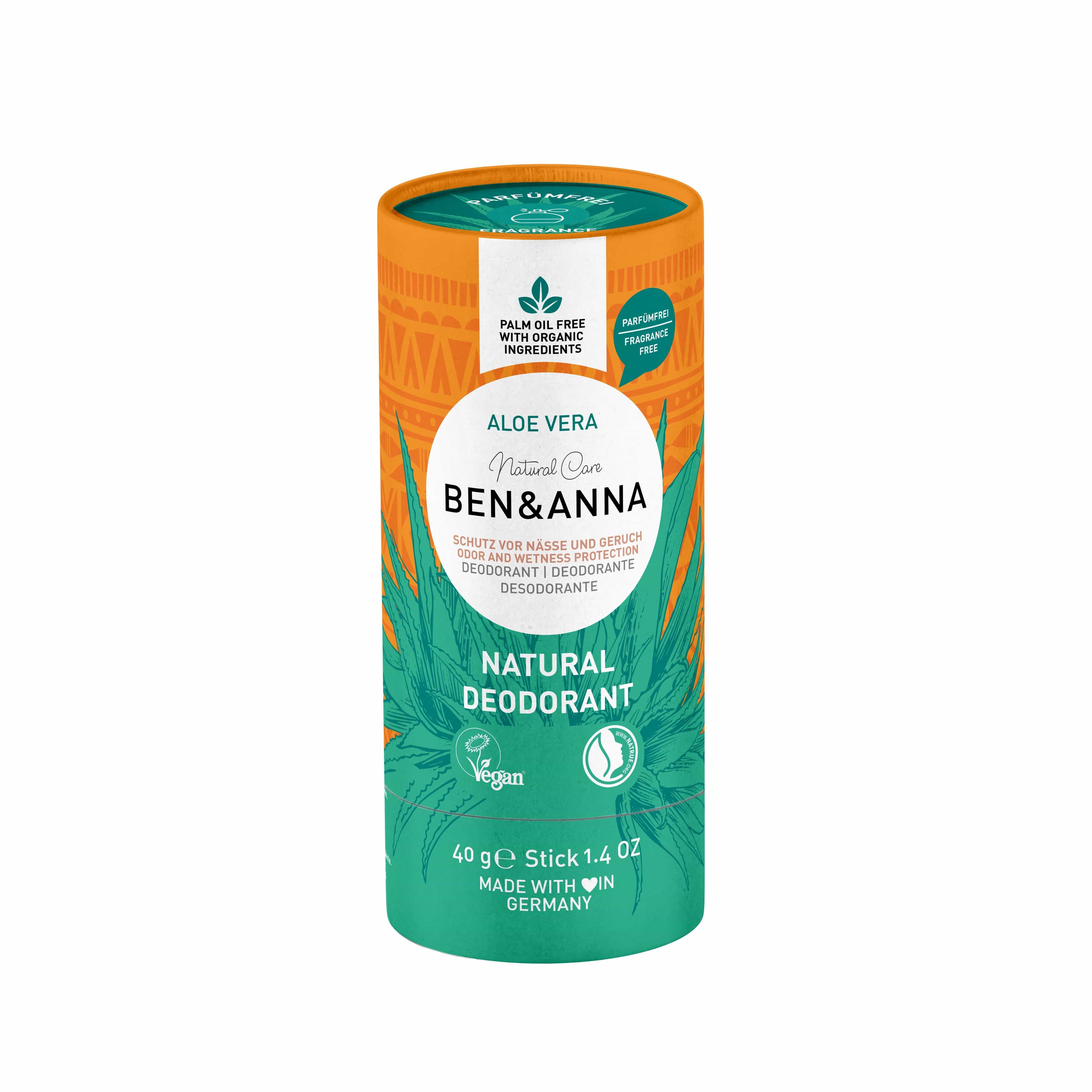 Ben & Anna Aloe Vera Deodorant Stick 40g