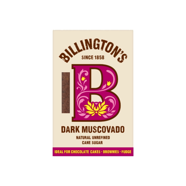 Billington's Natural Unrefined Dark Muscovado Cane Sugar 500g