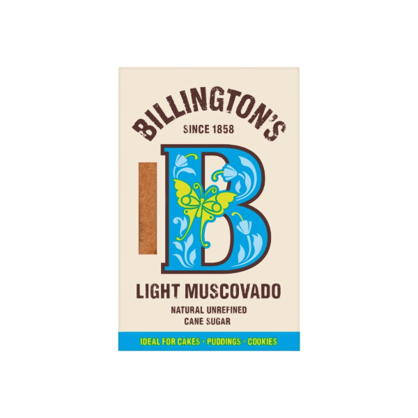 Billington's Natural Unrefined Light Muscovado Cane Sugar 500g