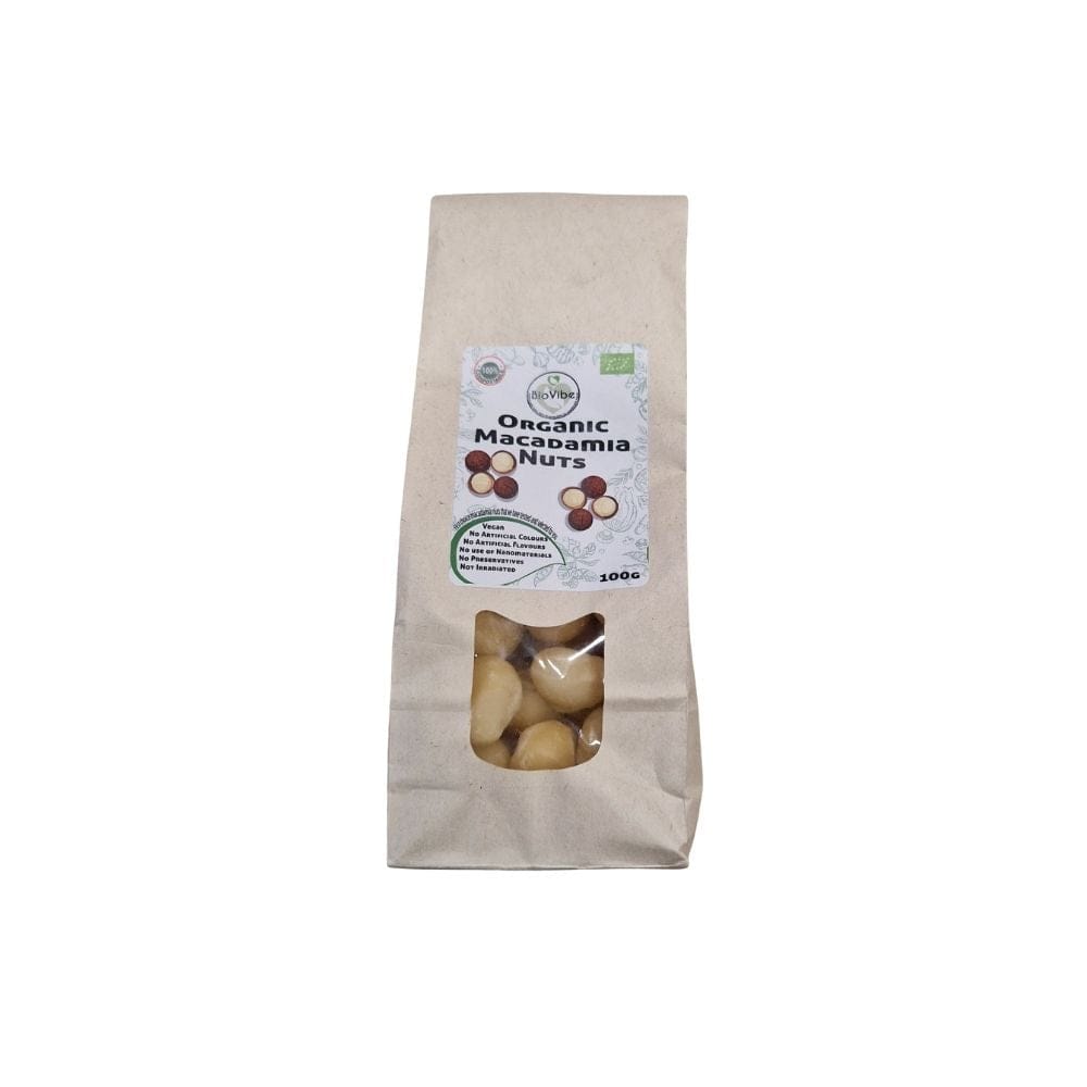 Bio Vibe Organic Macadamia Nuts 100g
