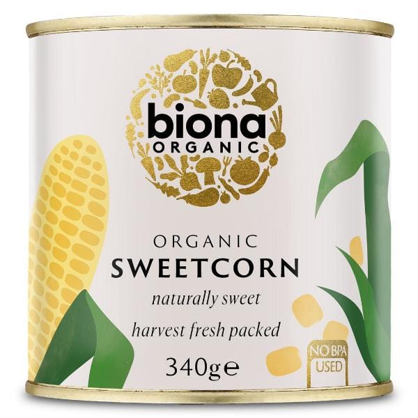 Biona Organic Sweetcorn Can 340g