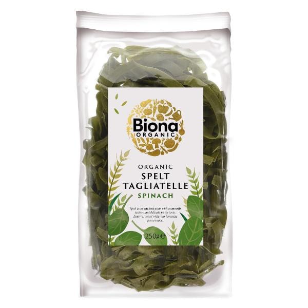Biona Organic White Spelt Spinach Tagliatelle 250g