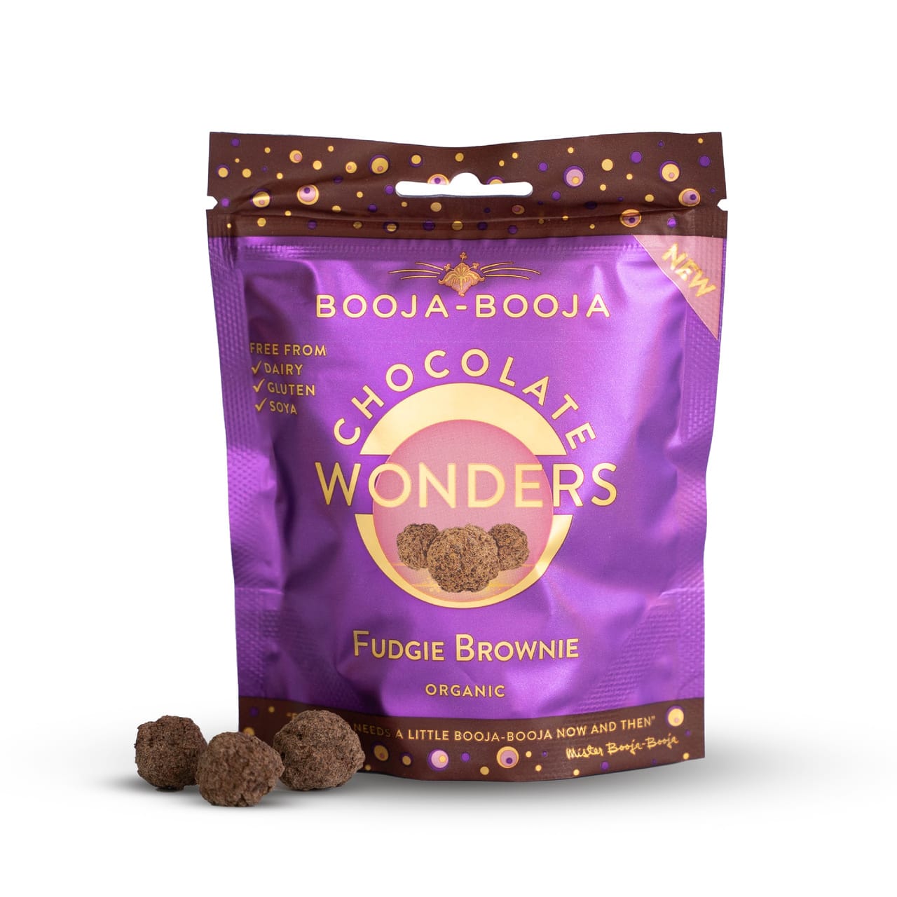 Booja Booja Vegan Fudgie Brownie Chocolate Wonders 65g