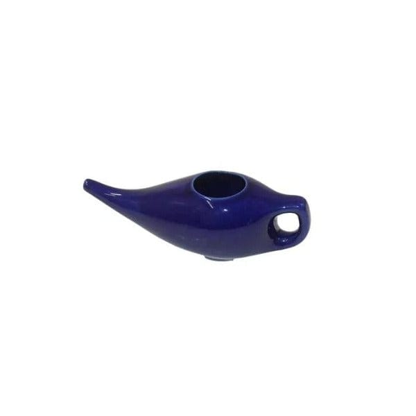 Ceramic Neti Pot Blue