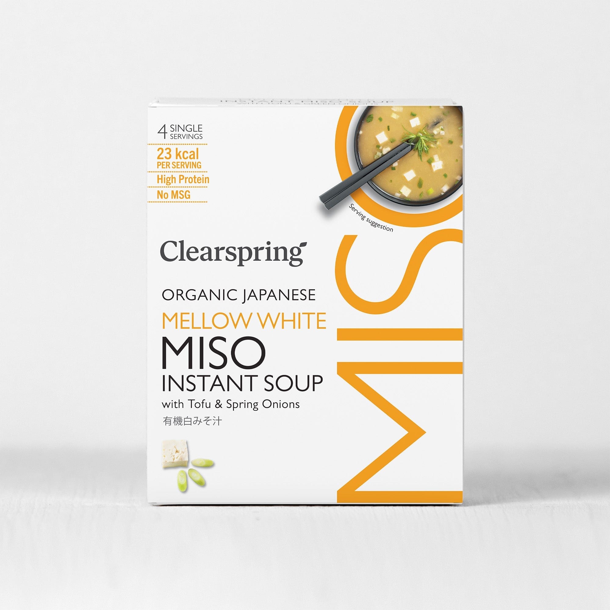 Clearspring Instant Miso Soup Mellow White with Tofu (4x10g)