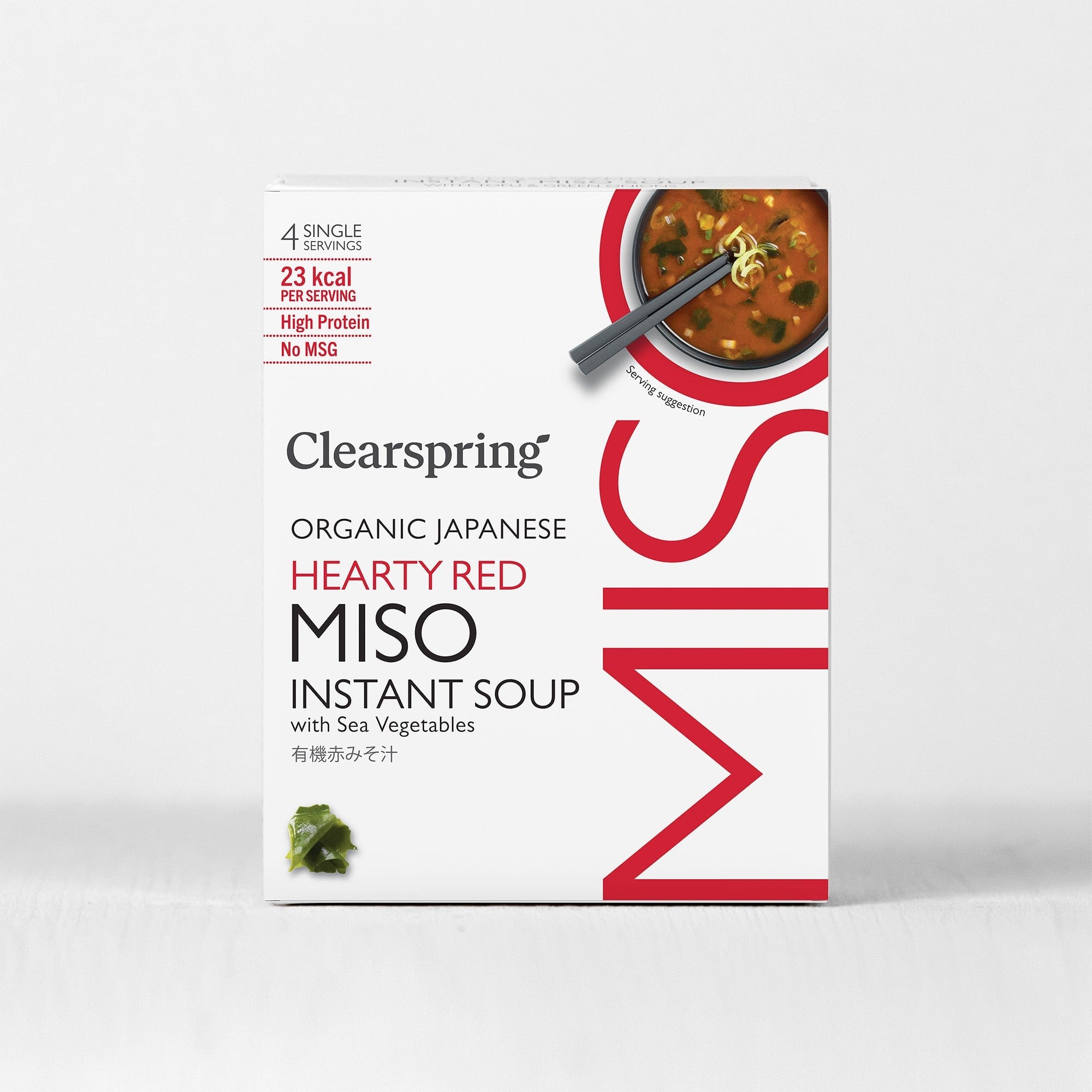 Clearspring Organic Miso Soup-Hearty Red with Sea Vegetable(4x10g)