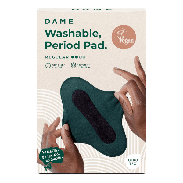 DAME Organic Cotton Reusable Period Pads Regular