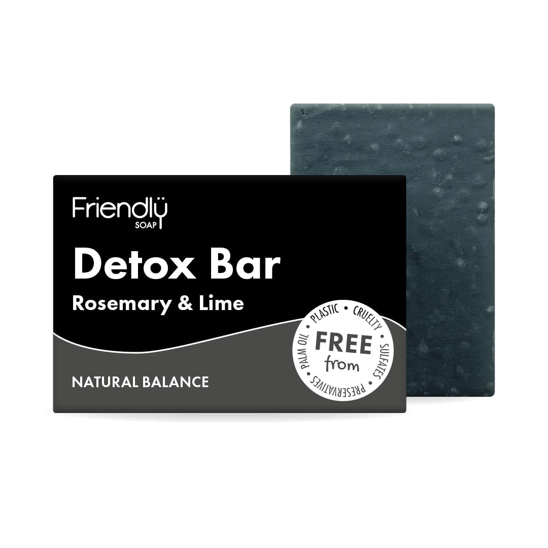 Friendly Detox Soap Bar with activated charcoal
