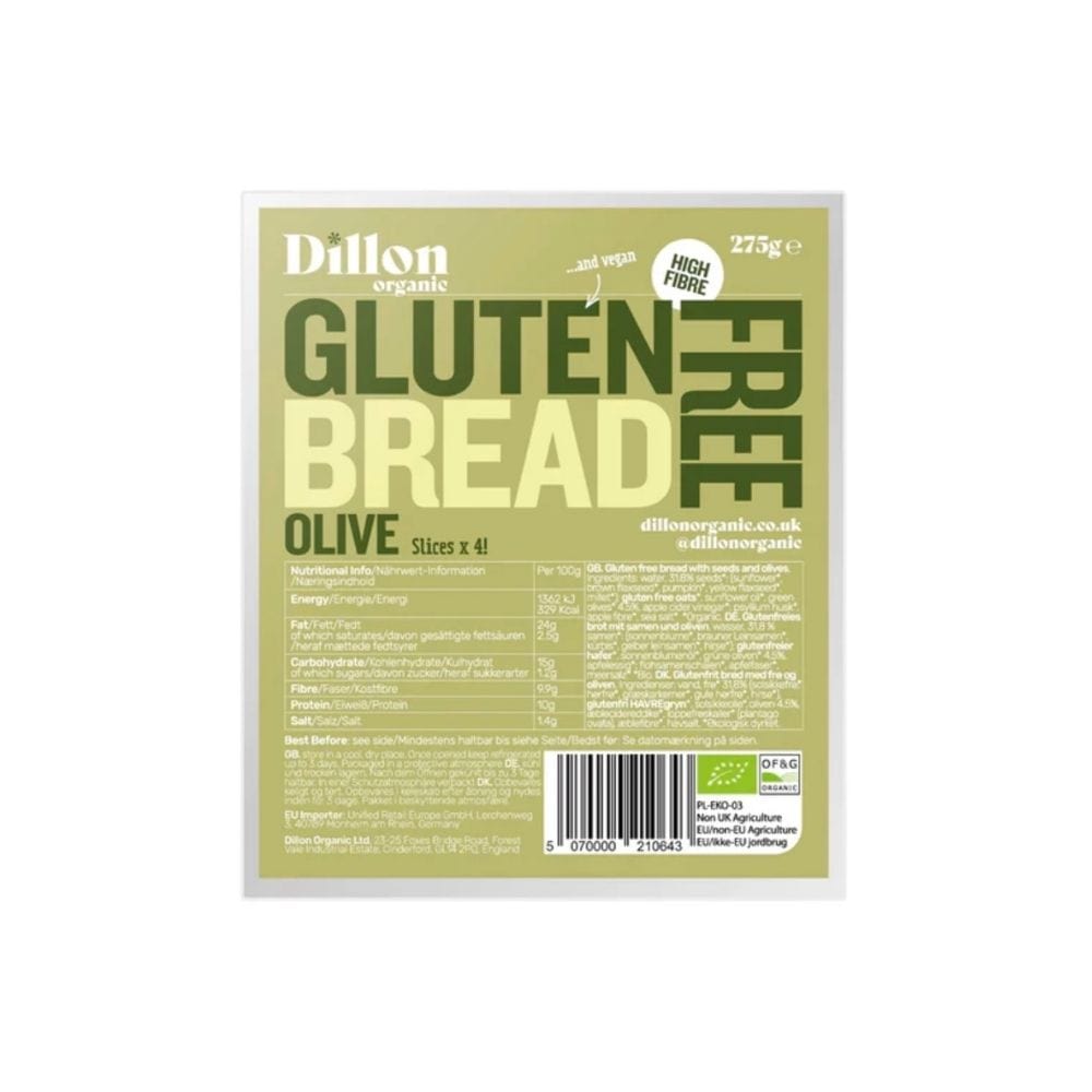 Dillon Organic Olive Bread 250g