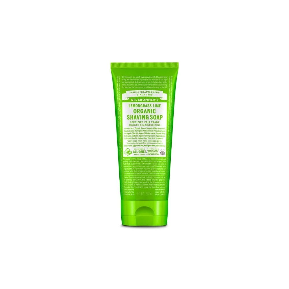 Dr Bronner's Organic Shaving Soap Lemongrass 207ml