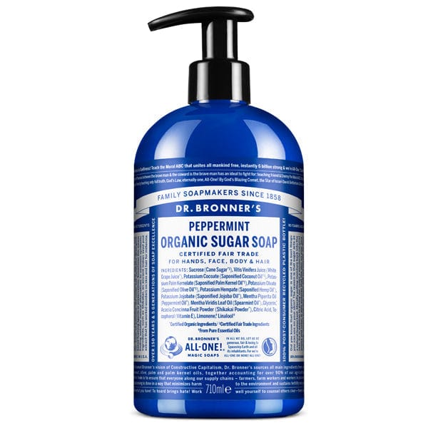 Dr Bronner's Peppermint Organic Sugar Soap