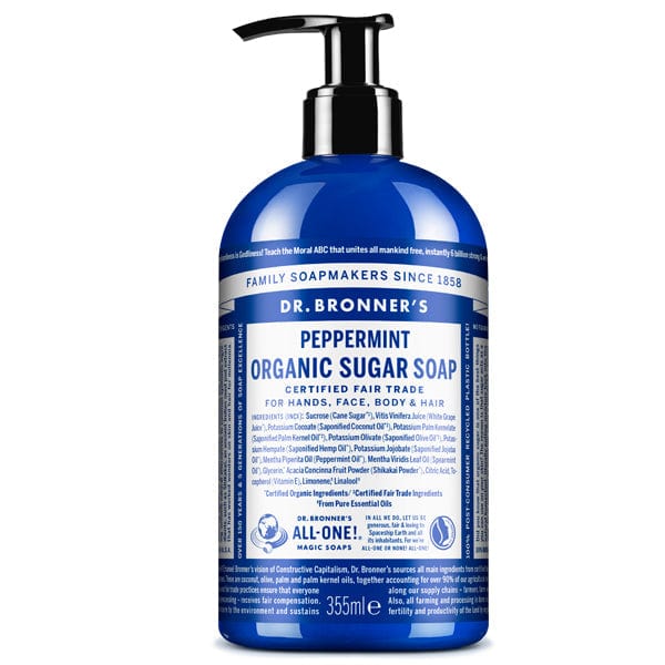 Dr Bronner's Peppermint Organic Sugar Soap