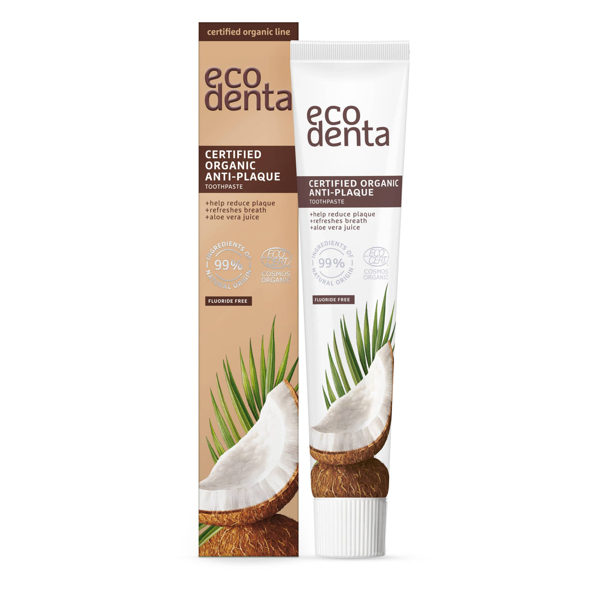 Ecodenta Organic Anti-Plaque Toothpaste With Coconut Oil 75 ml
