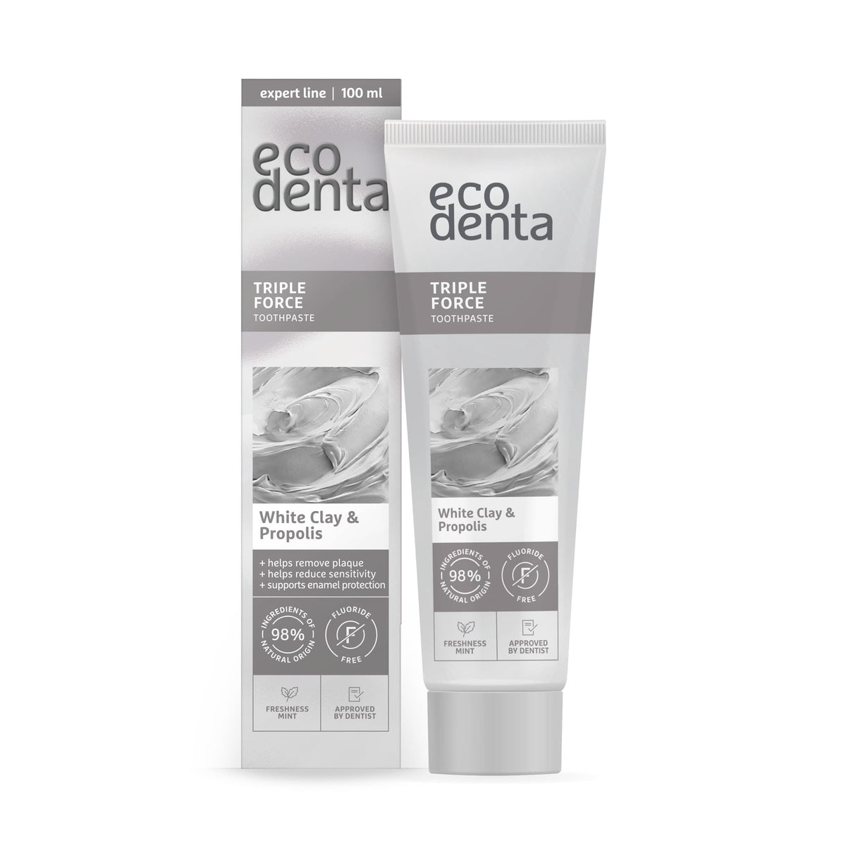 Ecodenta Triple Force Toothpaste 100ml | Fluoride-Free