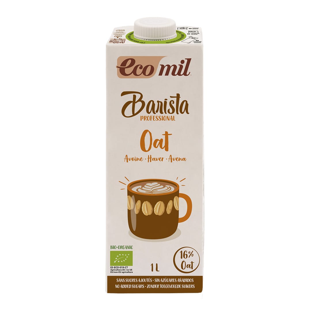 Ecomil Organic Barista Oat Drink Sugar Free 1lt
