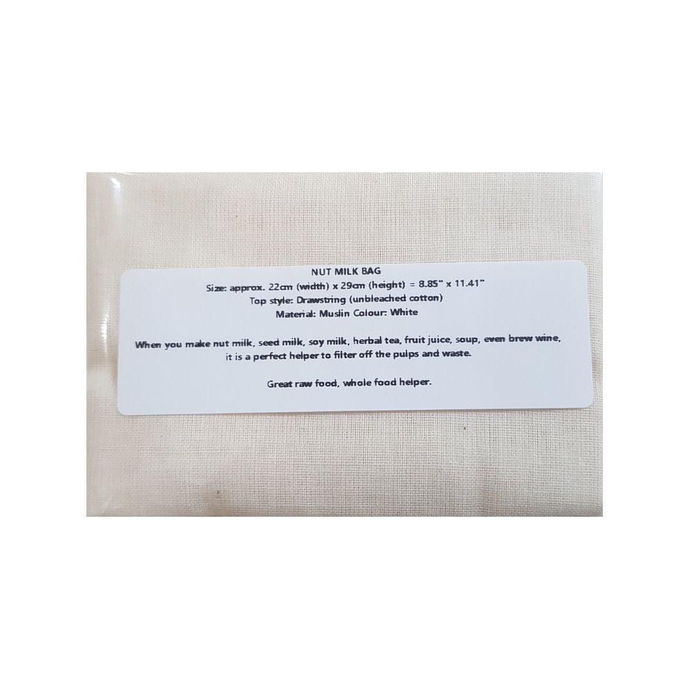 Fine Muslin Unbleached Cotton Nut Milk Bag