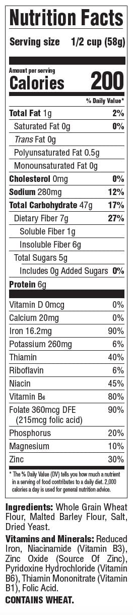 Grape Nuts™ cereal nutritional facts