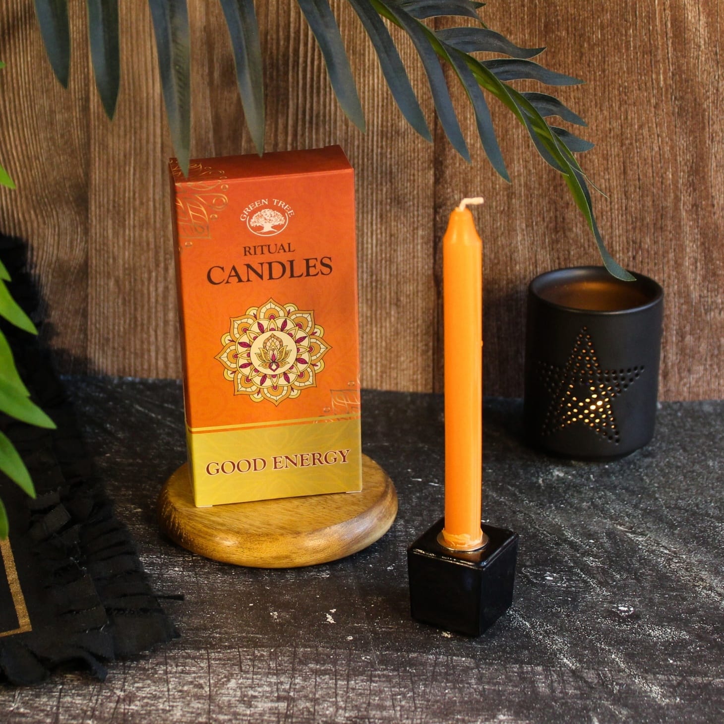 Green Tree Ritual Candles Good Energy