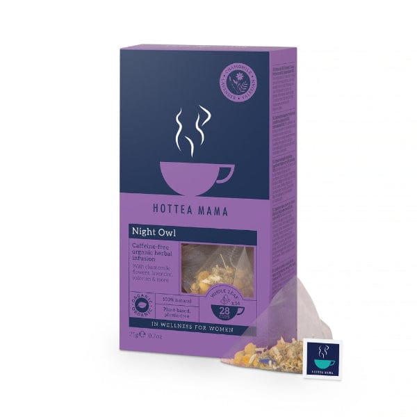 HotTea Mama Organic Night Owl | Calming Tea 28 Cups