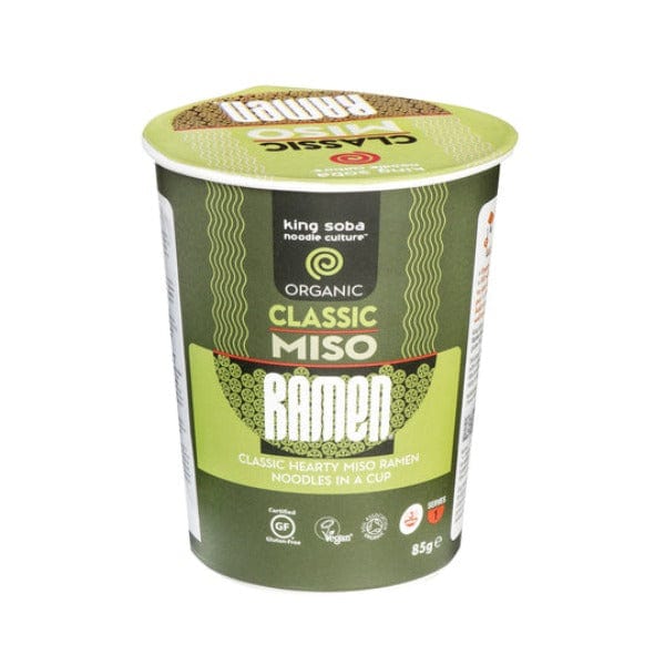 King Soba Organic Instant Classic Miso Ramen Pot 85g