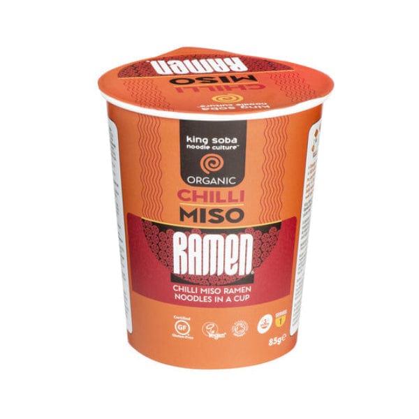 King Soba Organic Instant Chilli Miso Ramen Pot 85g