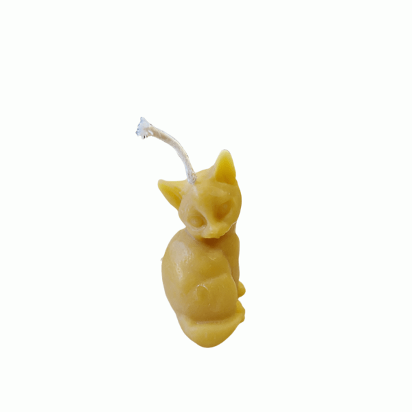 Kitty Beeswax Candle