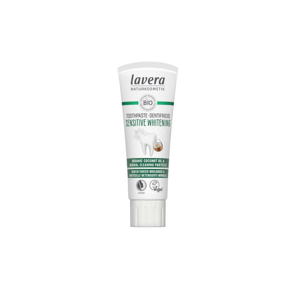 Lavera Sensitive Whitening Toothpaste 75ml - With Fluoride