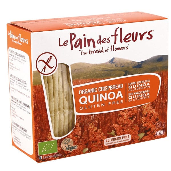 Le Pain Des Fleurs Organic Gluten-Free Quinoa Crispbread 125g