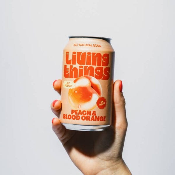 Living Things Prebiotic Soda - Peach & Blood Orange 300ml