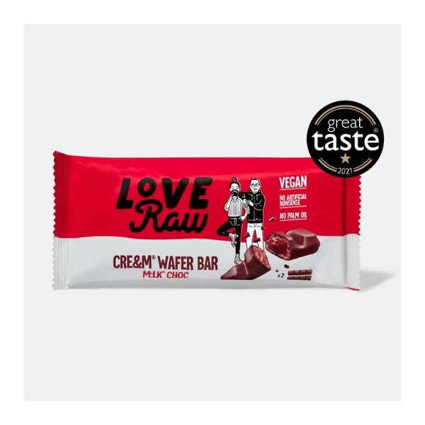 Love Raw Vegan Cre&m Filled Wafer Bar 43g