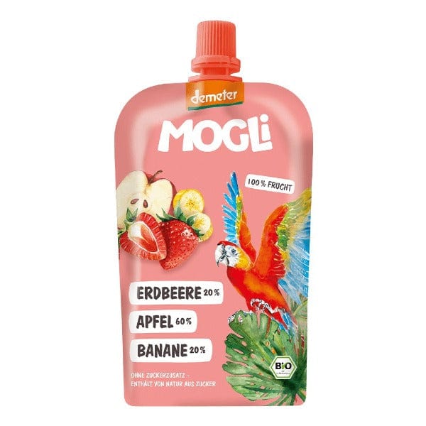 Mogli Apple Banana & Strawberry Fruit Pouch