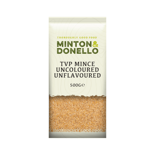 Minton & Donello Natural TVP Soya Mince GMO FREE 500g