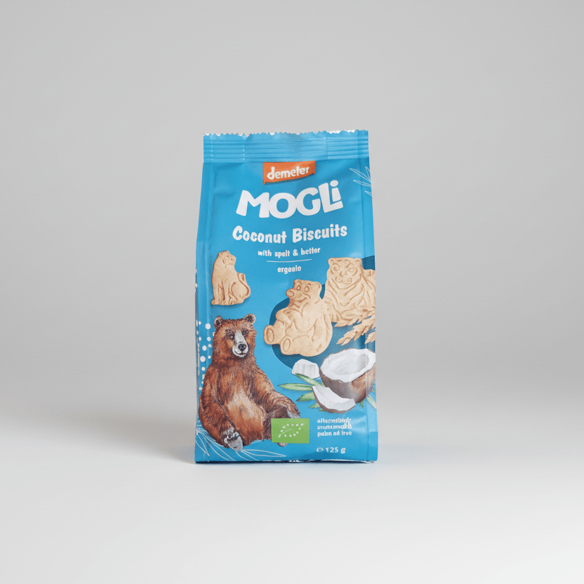 Mogli Organic Coconut Biscuits 125g