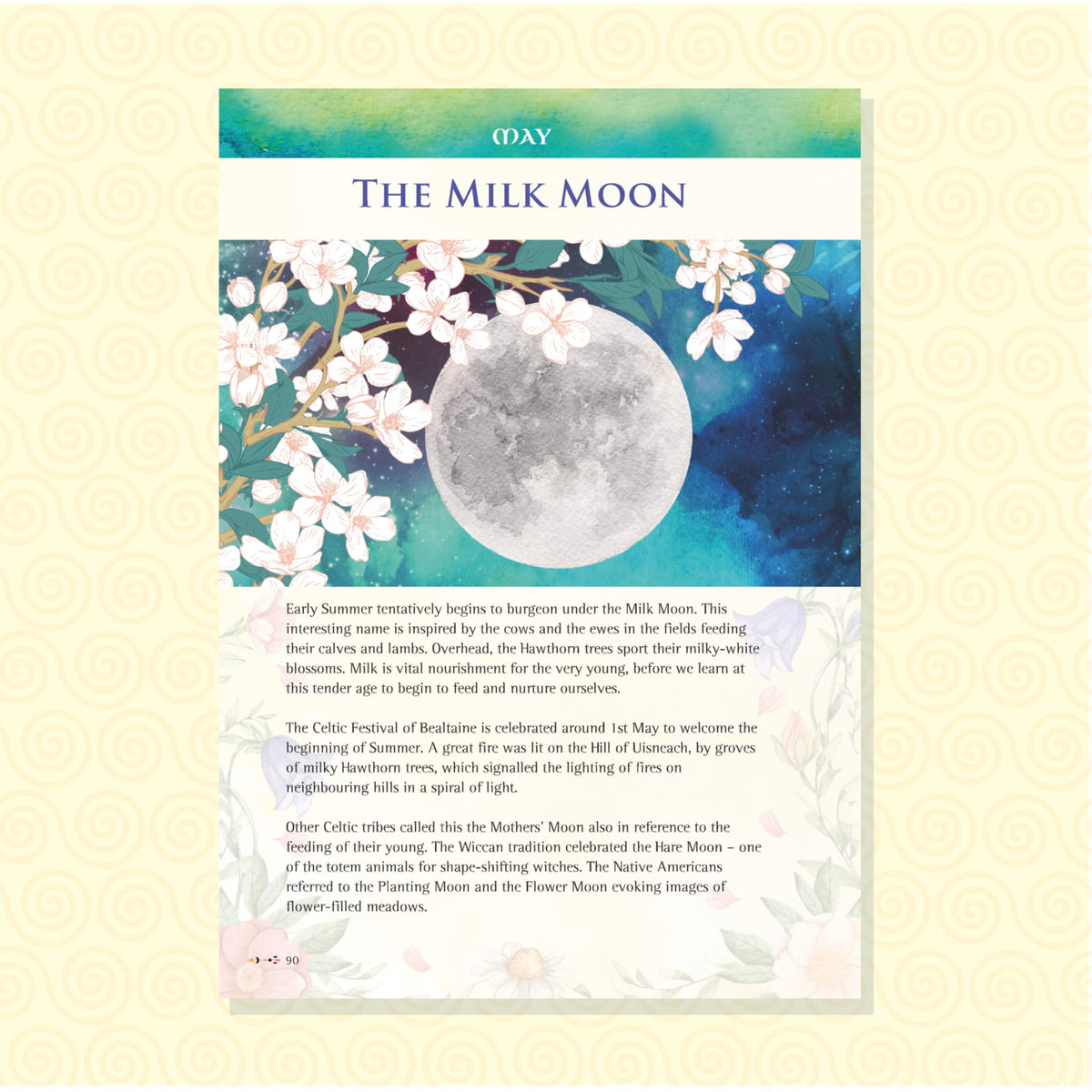 Moon Mná-Celtic Moon Perpetual Diary & Monthly Guide contents