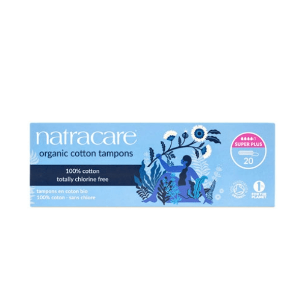 Natracare Super Plus Non-Applicator Organic Cotton Tampons (20)