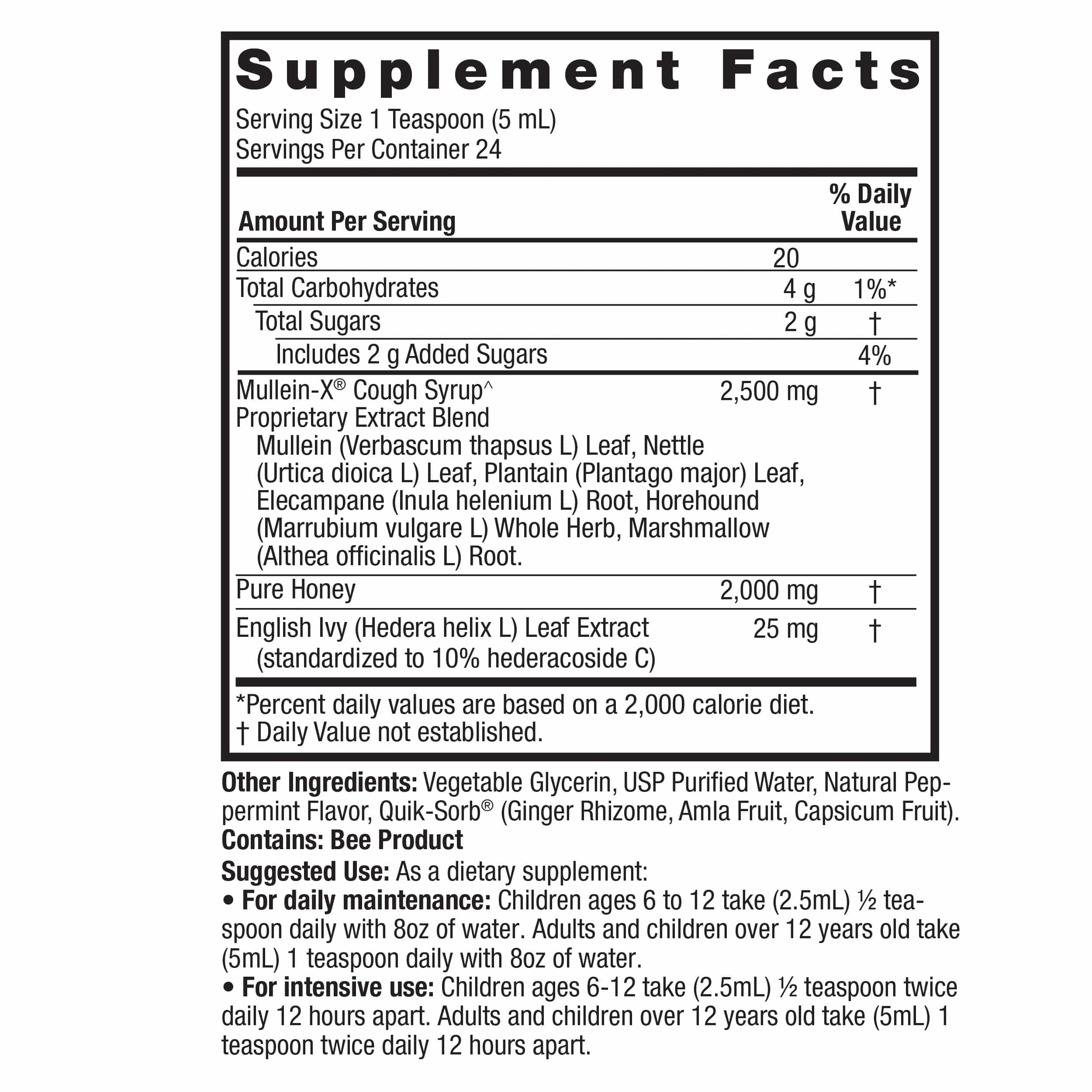 Nature's Answer Mullein-X Throat Spray 60ml