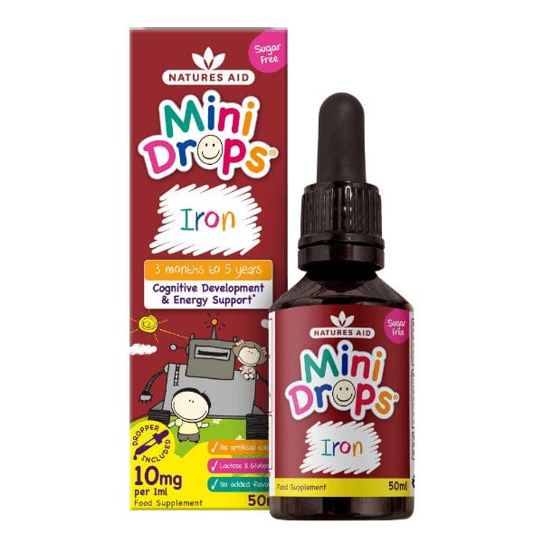 Natures Aid Mini Iron Drops For Infants 50ml