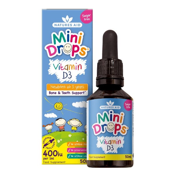 Natures Aid Mini Vitamin D3 Drops For Infants 50ml
