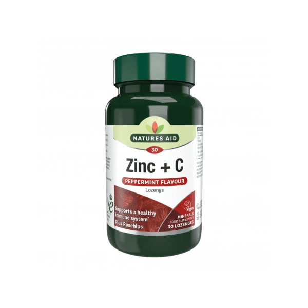 Natures Aid Zinc + C 30 Lozenges