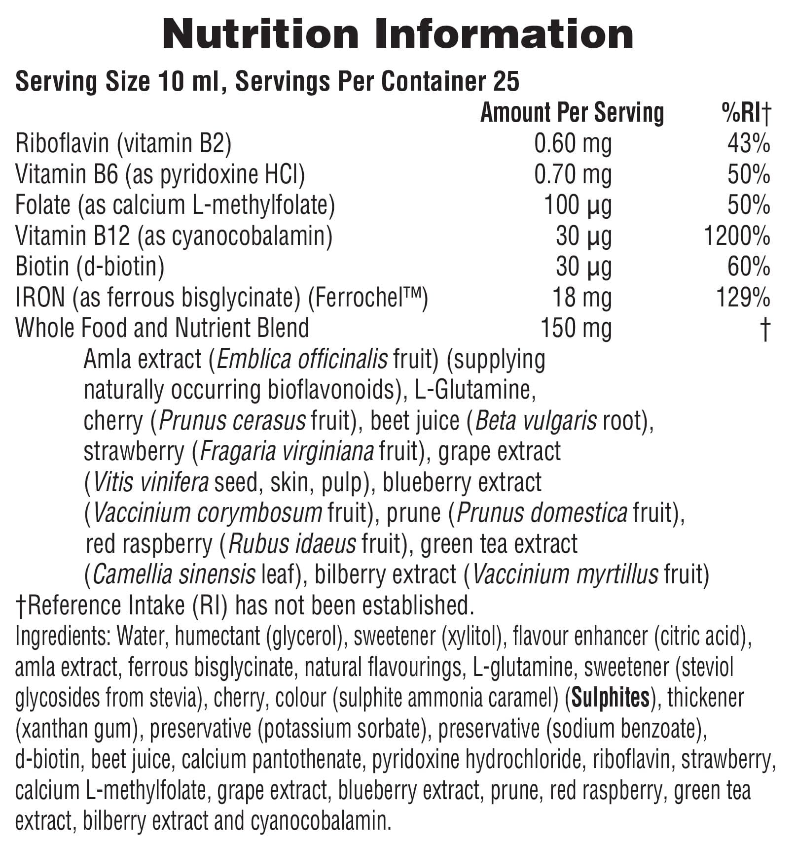 Natures Plus Hema Plex Liquid Iron 250ml