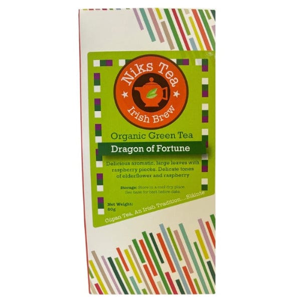 Nik's Tea Organic Green Tea Dragon Of Fortune Loose Tea 80g