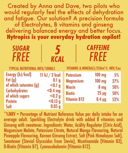 Mango & Pineapple | Sparkling Energy Drink